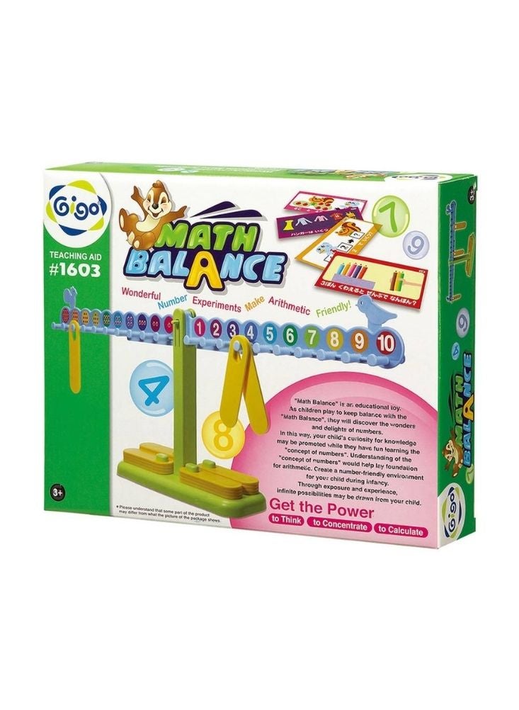 Gigo Math Balance Scale Learning Toy with Numbers and Cards, Educational Arithmetic Balance Game for Kids - Image 2